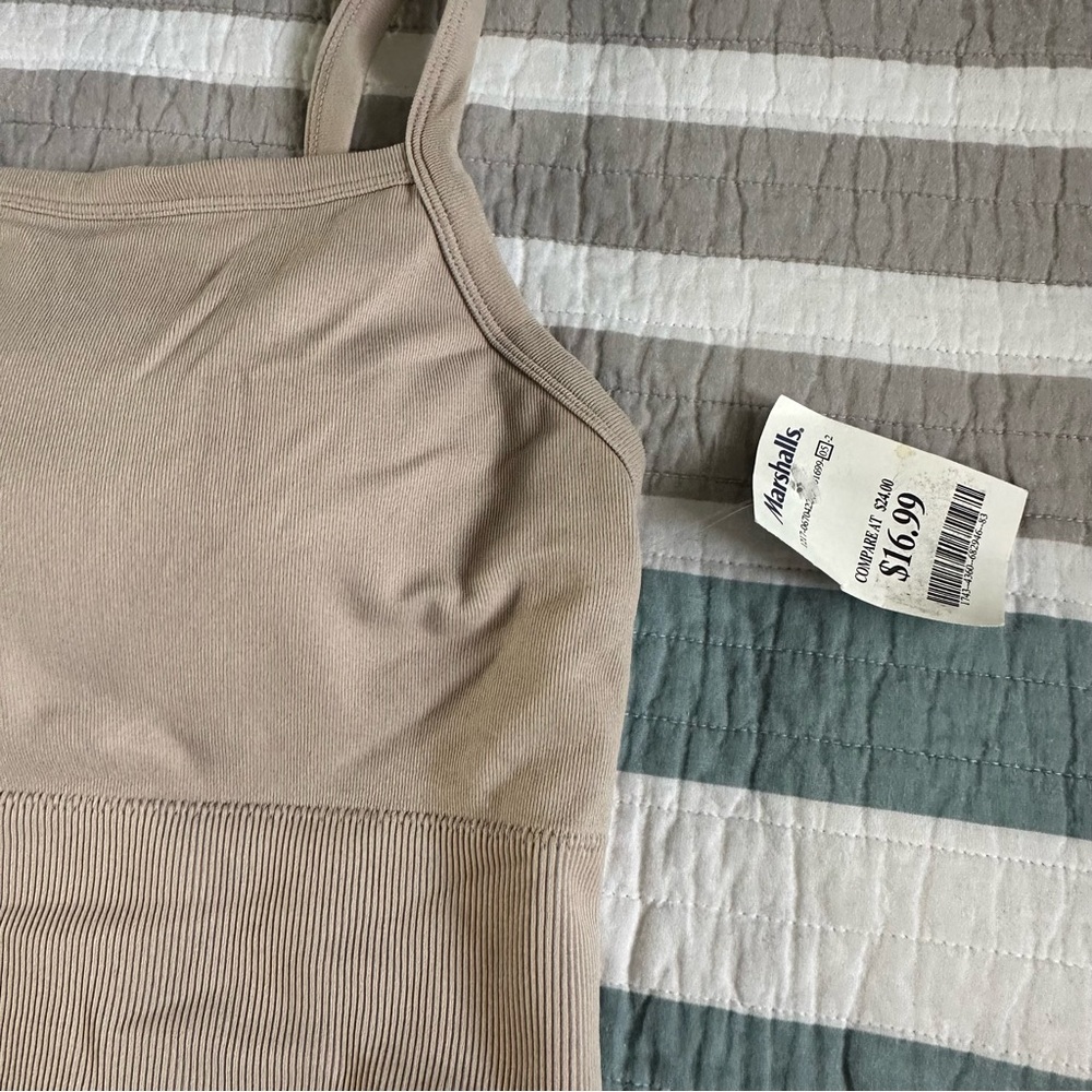 Pro-Fit Seamless Bra Beige Nude L Tan - Picture 6 of 9